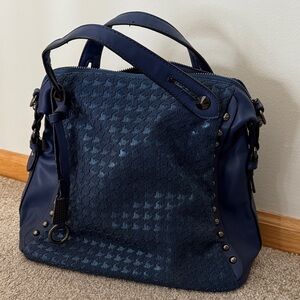 Elegant Navy Blue Handbag
